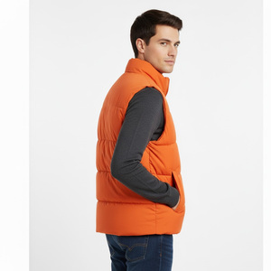 Lourd chaud hommes bouffant gilet matelassé épais sans manches veste confortable vêtements d'extérieur durables pour la veste d'hiver extérieure et quotidienne - Product Image 4