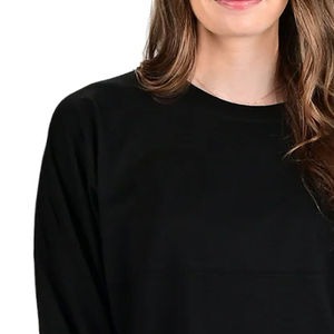 Sudadera de Algodón de Color Sólido para Mujer, Diseño Moderno, Manga Larga, Informal, Talla Grande, con Logotipo - Product Image 3