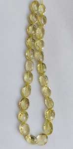 ลูกปัดควอตซ์ทรงรีเหลี่ยมเพชรพลอยมะนาวมะนาวควอตซ์เหลี่ยมเพชรพลอยรูปไข่แบบหลวมสำหรับทำเครื่องประดับ - Product Image 2