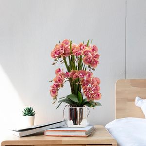 Orquídeas de seda de la ciudad de Ho Chi Minh, bonsái, flores artificiales de orquídeas, arreglos para la decoración del hogar, regalo de la ciudad de - Product Image 5