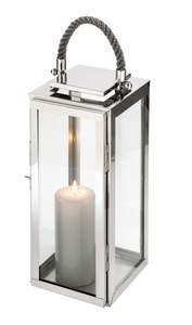 Linterna de vela de acero inoxidable de calidad superior con acabado resistente a la intemperie adecuado para ambiente interior y exterior - Product Image 6