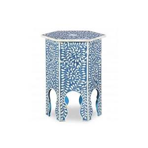 Table d'appoint en incrustation d'os artisanale, mettant en valeur l'art intemporel pour les thèmes de décoration intérieure classiques modernes - Product Image 4