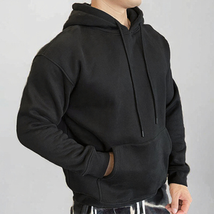 Sweat-shirts personnalisés pour hommes 100% coton, couleur unie, coupe classique, en tissu polaire écologique, avec poche, pour l'été - Product Image 5