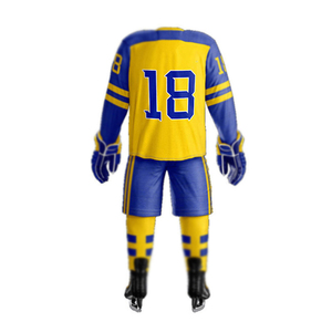 2025, conjuntos de uniformes de hockey sobre hielo personalizados de alta calidad para hombres, venta al por mayor, ropa de hockey sobre hielo de último diseño para hombres, uniforme de talla grande OEM - Product Image 2