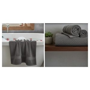 Serviette de bain en polycoton finition velours, disponible en gros, plus durable, moins de gaspillage, c'est la synergie. - Product Image 1