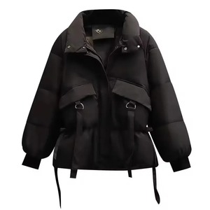 Veste matelassée en laine unisexe style streetwear, col montant, imperméable, coupe-vent, écologique, à capuche, motif personnalisable, couleur personnalisable - Product Image 2