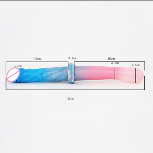 LUUK Gode lesbien coloré à double usage masturbation <span class=keywords><strong>érotique</strong></span> jouets sexuels lesbiens <span class=keywords><strong>gay</strong></span> gode en silicone double tête boutique de gros - Product Image 2