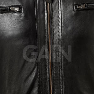 Chaqueta informal de cuero para hombre, aspecto moderno, chaqueta de invierno ligera y cómoda para uso en exteriores - Product Image 6