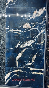 Morbi India's Modern 600*1200mm Carreaux de porcelaine polie 8.8mm d'épaisseur lisse, brillant, propre et brillant Conception de briques réfractaires - Product Image 4