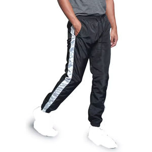 กางเกงลำลองเอวสูงทรงหลวมสำหรับผู้ชายกางเกงกันลมผ้าใบโอเวอร์ไซส์ - Product Image 5