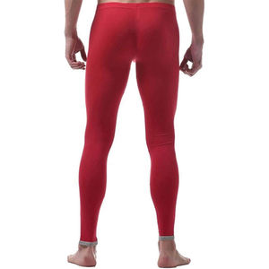 Men's Mid Waist Solid <b>Pattern</b> Fitness <b>Leggings</b> Comfortable Breathable Quick Dry Spandex/Nylon with Custom Logo Hot Sale - Product Image 5