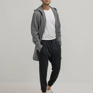 เสื้อฮู้ดแบบซิปตัวยาวทำจากเทอร์รี่สไตล์วินเทจ - Product Image 3