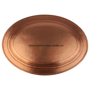 ถาดทองแดงทรงรีถาดทองแดงวินเทจเหมาะสำหรับทุกพื้นที่ที่มีอยู่ในหลากหลายรูปแบบ - Product Image 5