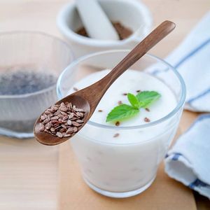 <b>Set</b> 6 Classic Wooden Spatula Spoons Long Handle Mirror Polish Eco-Friendly Dishwasher Safe Big Non-Stick Cooking Mixing <b>Serving</b> - Product Image 4