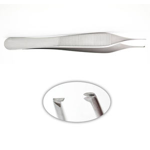 Pinzas Adson de acero inoxidable con dientes para cierre de heridas y manejo de suturas Duraderas y resistentes a la corrosión - Product Image 3