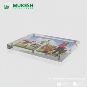 Cadre magnétique en acrylique coulé 5*7 de qualité supérieure, transparent, résistant aux UV, pour affichage photo et artistique, idéal pour la maison et le bureau, fournisseur en gros Mukesh - Product Image 5