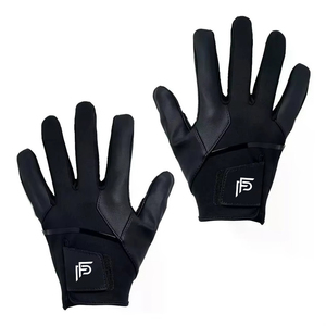 OEM guantes de golf de cuero genuino unisex completo negro suave para todos los tamaños de mano para deportes al aire libre actividades fabricante de Pakistán - Product Image 3