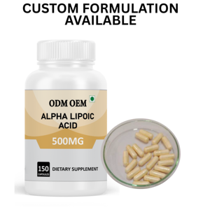 Capsules de poudre d'acide alpha-lipoïque personnalisées Capsules de supplément d'acide alpha-lipoïque 500mg - Product Image 2