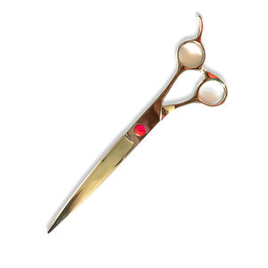 Ciseaux de toilettage de haute qualité miroir polonais couleur dorée acier inoxydable droitier ciseaux pour animaux de compagnie - Product Image 6