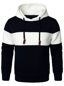 Sudadera con capucha sólida para hombre, moda de otoño, corte Regular, transpirable, manga larga, alta calidad, estampado personalizado, OEM - Product Image 6