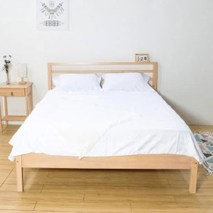 Base de Cama de Madera de Pino Natural, Diseño Japonés Moderno y Simple, Duradera, Tamaño 1m6 x 2m, para Todas las Edades, Muebles para el Hogar - Product Image 1
