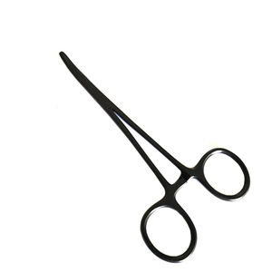 Pinzas de Bloqueo Mosquito de MEDIHEAL SURGICAL CORPORATION, 5 Pulgadas, Curvas, Mordazas Dentadas, Recubrimiento Negro, Manuales, Clase I, para Enfermeras y Médicos - Product Image 1