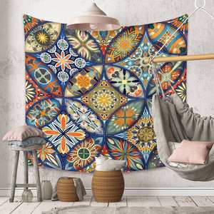 High-Quality Rectangular Wall Tapestry for Festive Decor Manufacturer Direct <b>Indian</b> Blanket Custom Bohemian Wall Hanging - Product Image 1