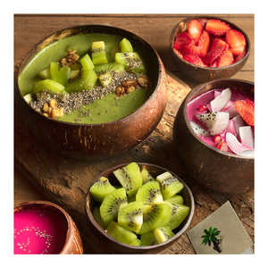 Bol en coquille de noix de coco écologique du Vietnam pour une cuisine zéro déchet de style rustique fait à la main avec prix de gros disponible - Product Image 3