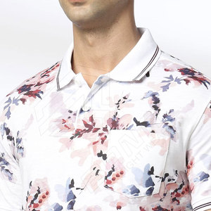 Nouveau dernier coton de conception pour hommes pour T-shirts polo pour l'été motif solide avec logo tissu tricoté - Product Image 6