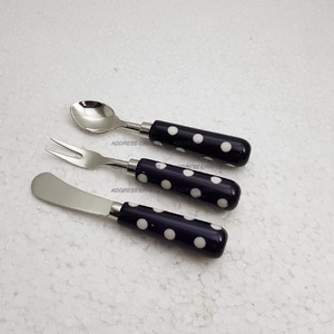 Latest Design 18/8 Stainless Steel <b>Cheese</b> Knife <b>Set</b> with Elegant Wood & Resin Handle for Kitchen & Birthday Parties - Product Image 3