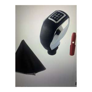 Pomo de Palanca de Cambios Deportivo de Cristal Gris Brillante de Lujo para Peugeot 301, Incluye Funda + Palanca de Cambios - Product Image 1