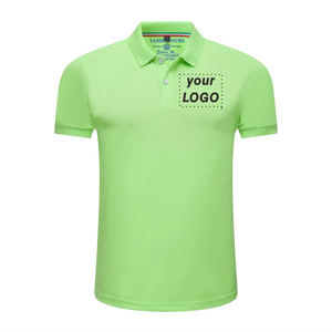 Polo corto para hombre estampado personalizado bordado logotipo personalizado camisa de negocios corporativos color sólido solapa Top 4xl - Product Image 2