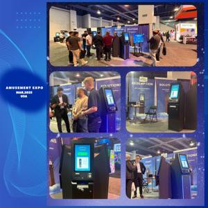 Terminal Penukaran Tiket Tunai ATM Kios Terminal Pembayaran Mandiri untuk Kabinet Permainan Keterampilan Hiburan yang Dioperasikan dengan Koin - Product Image 5