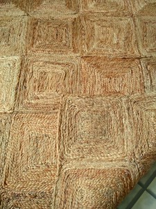 Alfombra de yute trenzada con diseño de patrón de caja Natural moderna hecha a mano, técnica de tejido plano para el hogar y el Hotel, sala de estar, alfombras y juegos - Product Image 2