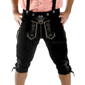 Vente en gros de Lederhosen traditionnels allemands sur mesure pour hommes - Short Oktoberfest Trachten Wear Design bavarois élégant OEM - Product Image 1