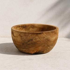 SU CUENCO-FRUTERO TALLADO DE MADERA REAL NATURAL, Cuenco de madera decorativo para mesa, oficina, decoración del hogar, utensilios de cocina - Product Image 4