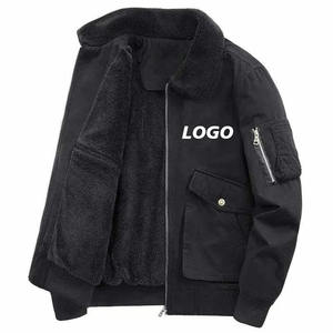 Chaqueta de Trabajo Multibolsillos Informal de Moda Urbana al por Mayor para Hombre, Chaqueta de Lana y Poliéster con Logotipo Personalizado, Chaqueta de Forro Polar Lisa - Product Image 3