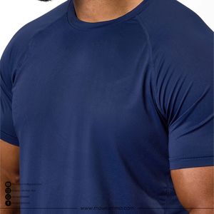 Custom Logo Anti-UV MMA Raglan Sports Shirt Quick-Dry Breathable Eco Fabric Running Gym Fitness Activewear Trendy Mens T-Shirt - Product Image 5