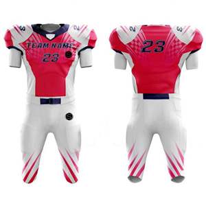 Uniforme de football américain respirant sublimé personnalisé 100% tissu polyester - Product Image 1