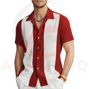 เสื้อยืดชายหาดของผู้ชายพิมพ์ลายผ้าโพลีเอสเตอร์ผ้าฝ้ายพิมพ์ลายแบบเต็มสไตล์ใหม่เสื้อยืดแขนครึ่งแขนออกแบบได้ตามต้องการ - Product Image 5