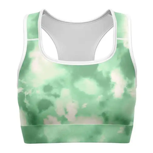 Sujetador Deportivo de Yoga para Mujer, Tejido Acordonado Sin Costuras de Alta Calidad con Estampado Abstracto, Ropa Deportiva para Gimnasio, Fitness y Entrenamiento - Product Image 5