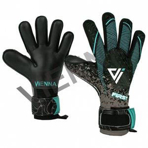 Gants de gardien de but professionnels de haute qualité VIENNA INDUSTRY WA-006 Latex allemand Respirant Fabriqué sur mesure Antidérapant Crochet réglable - Product Image 4