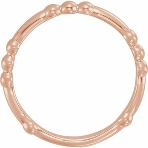 Romantic Stainless Steel Bead <b>Ring</b> Fashionable Gold Plated Inlay with Geometric Design Stylish Eternity Style Perfect Gift - Product Image 4