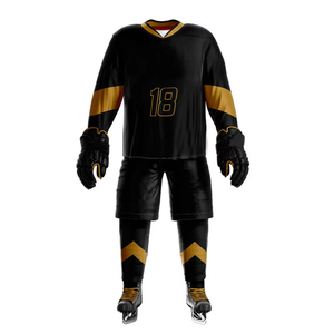 Conception de haute qualité personnalisée Créez votre propre équipe Maillots de hockey sur glace Uniforme professionnel de hockey sur glace de haute qualité - Product Image 1