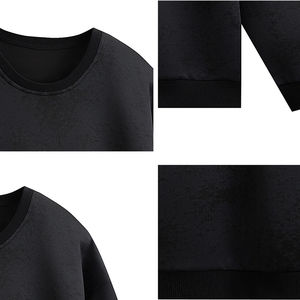 Sudadera de Manga Larga con Cuello Redondo, Tie Dye, Estampado Personalizado, de Alta Calidad y Peso Pesado para Hombre, 100% Algodón, Diseño Sólido para Invierno - Product Image 6