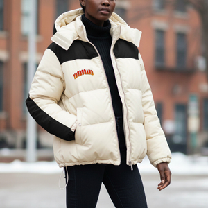 Blouson d'aviateur imperméable rempli de coton de qualité luxueuse fabriqué sur mesure grande taille Col montant Logo sur le devant Vêtements d'extérieur Léger - Product Image 1