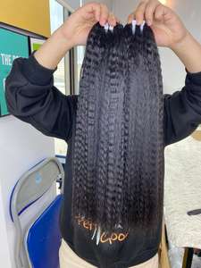 Wholesale High Grade Virgin Vietnamese Remy <b>Kinky</b> <b>Straight</b> Human <b>Hair</b> Extensions Raw Unprocessed Bundles - Product Image 3