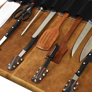 Estuche Organizador de Cuchillos de Cuero KBS GOODS - Diseño Duradero, Logotipo/Color/Tamaño Personalizable, Alta Calidad para Profesionales - Product Image 4
