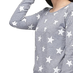 Sudadera hecha de poliéster y algodón para exteriores para adultos, Sudadera de cuello redondo impresa personalizada para mujer - Product Image 6