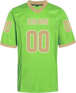 Venta al por mayor de camisetas de fútbol para jóvenes OEM ajuste personalizado con aparejos letras de sarga tela de malla transpirable de alta calidad para el club escolar - Product Image 5